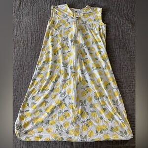 Hudson Baby HB Lemon Print Sleeveless Cotton Sleep Sack 18-24 Months 100% Cotton